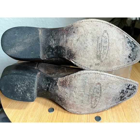 J. B. Dillon Brown Goat Leather Western Boots - Picture 7 of 8